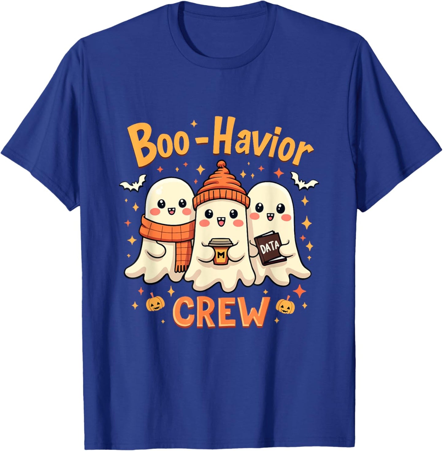 Boo-Havior Crew Cute Ghosts ABA Behavior Analyst Halloween T-Shirt - T-Shirt | Royal