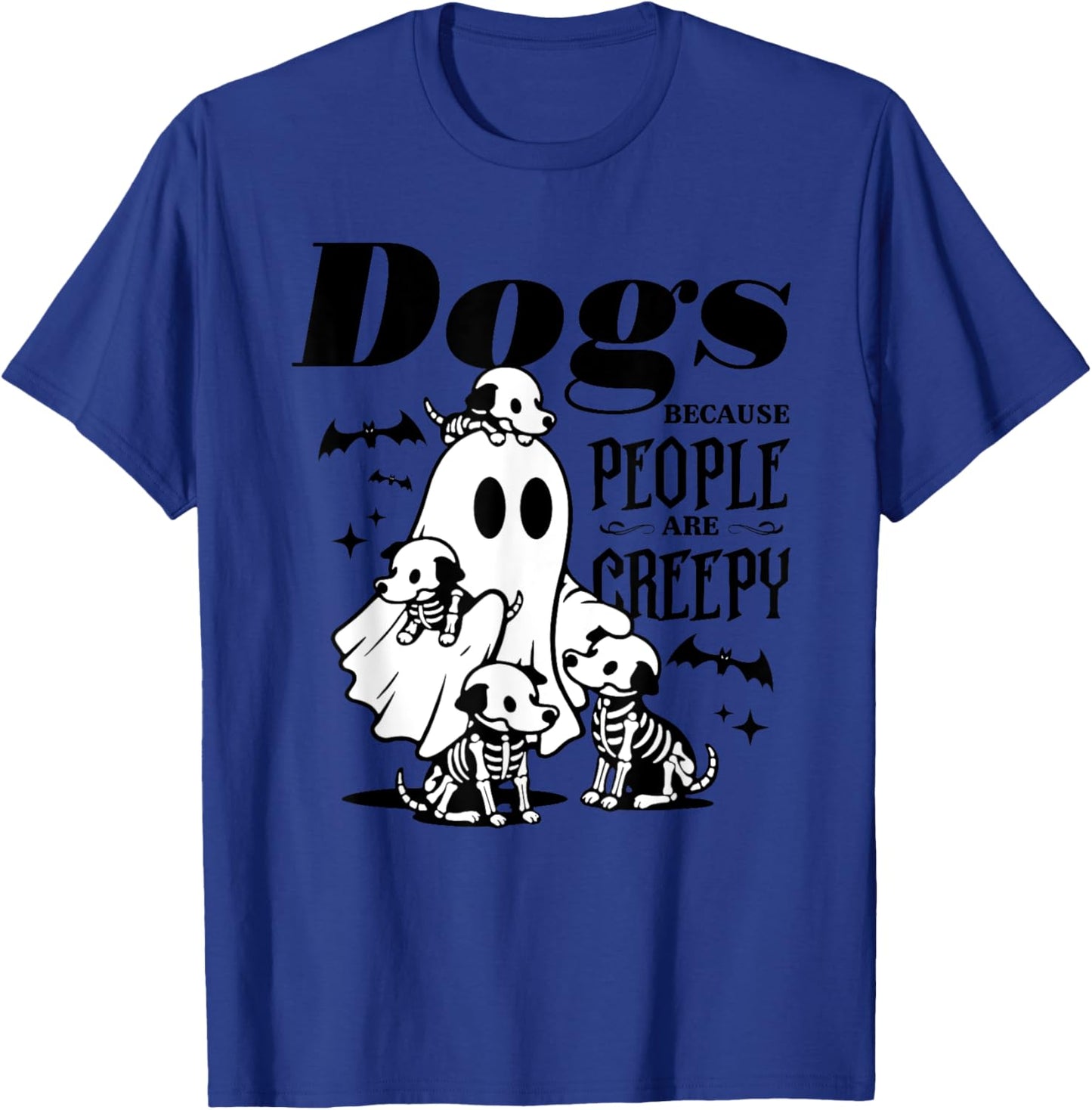 Dogs Because People Are Creepy, Ghost Chicken Halloween T-Shirt - T-Shirt | Royal