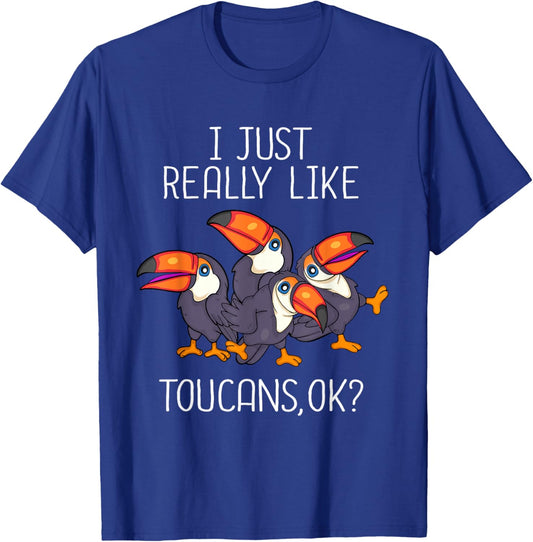 Toucan Lover Kids Bird Watching Women Toucan T-Shirt - T-Shirt | Royal