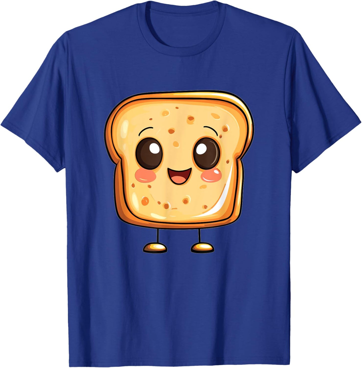 Adorable Toast Cartoon T-Shirt - T-Shirt | Royal