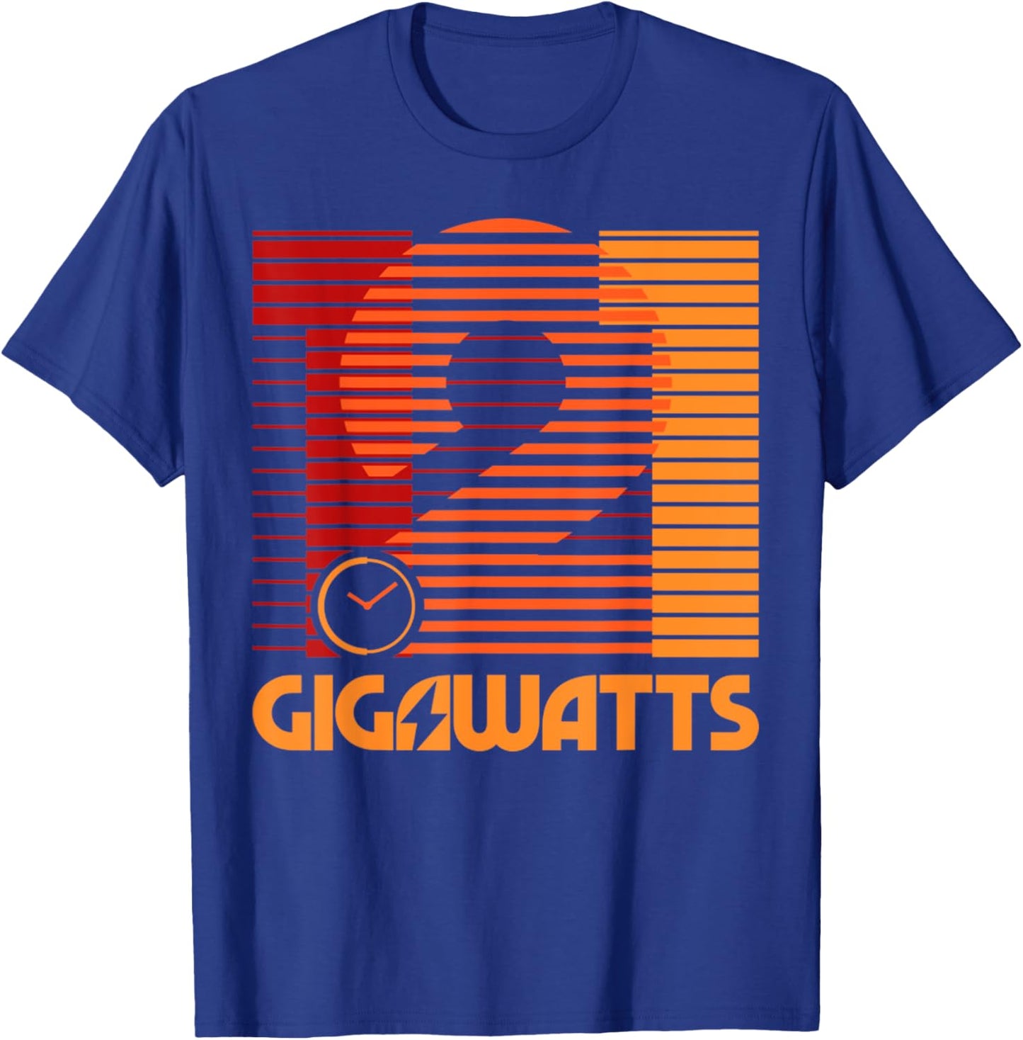 Vintage 1 21 Gigawatts Retro Minimal Style Classic T-Shirt - T-Shirt | Royal
