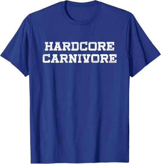 Hardcore Carnivore Meat BBQ Grilling Carnivore Cook T-Shirt - T-Shirt | Royal