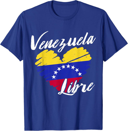 Venezuela Libre Flag T-Shirt - T-Shirt | Royal
