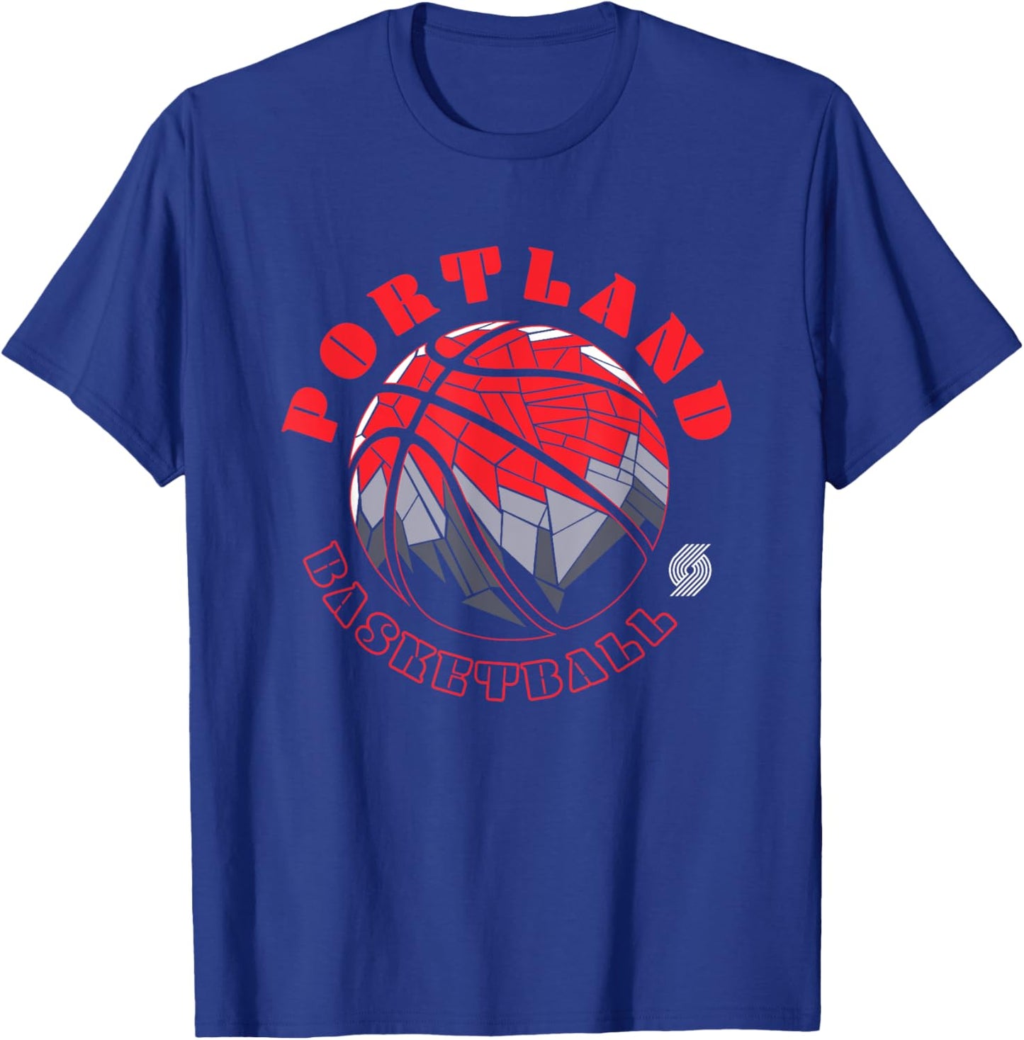NBA Portland Trail Blazers Neon Prism Basketball T-Shirt - T-Shirt | Royal