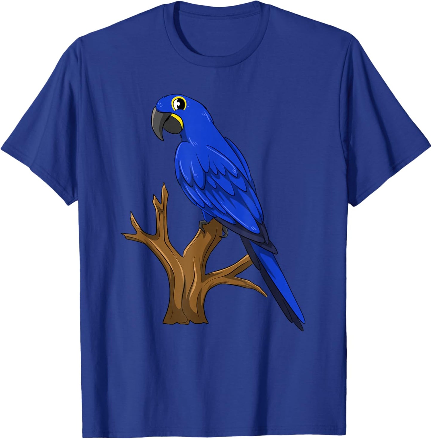 Funny Hyacinth Macaw Parrot T-Shirt - T-Shirt | Royal