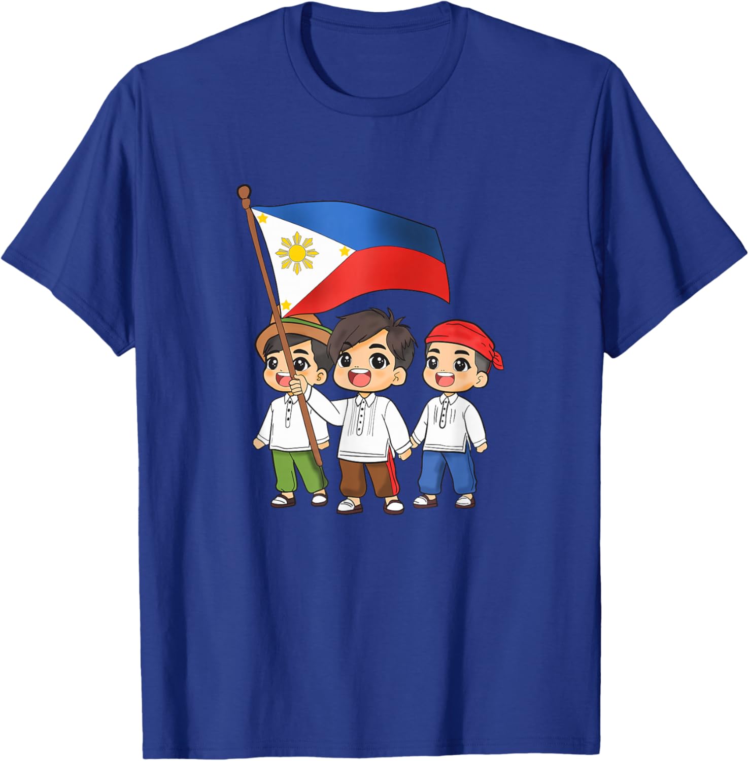 Philippines Pilipinas Proud Filipino Boy Pinoy Flag Boys T-Shirt - T-Shirt | Royal