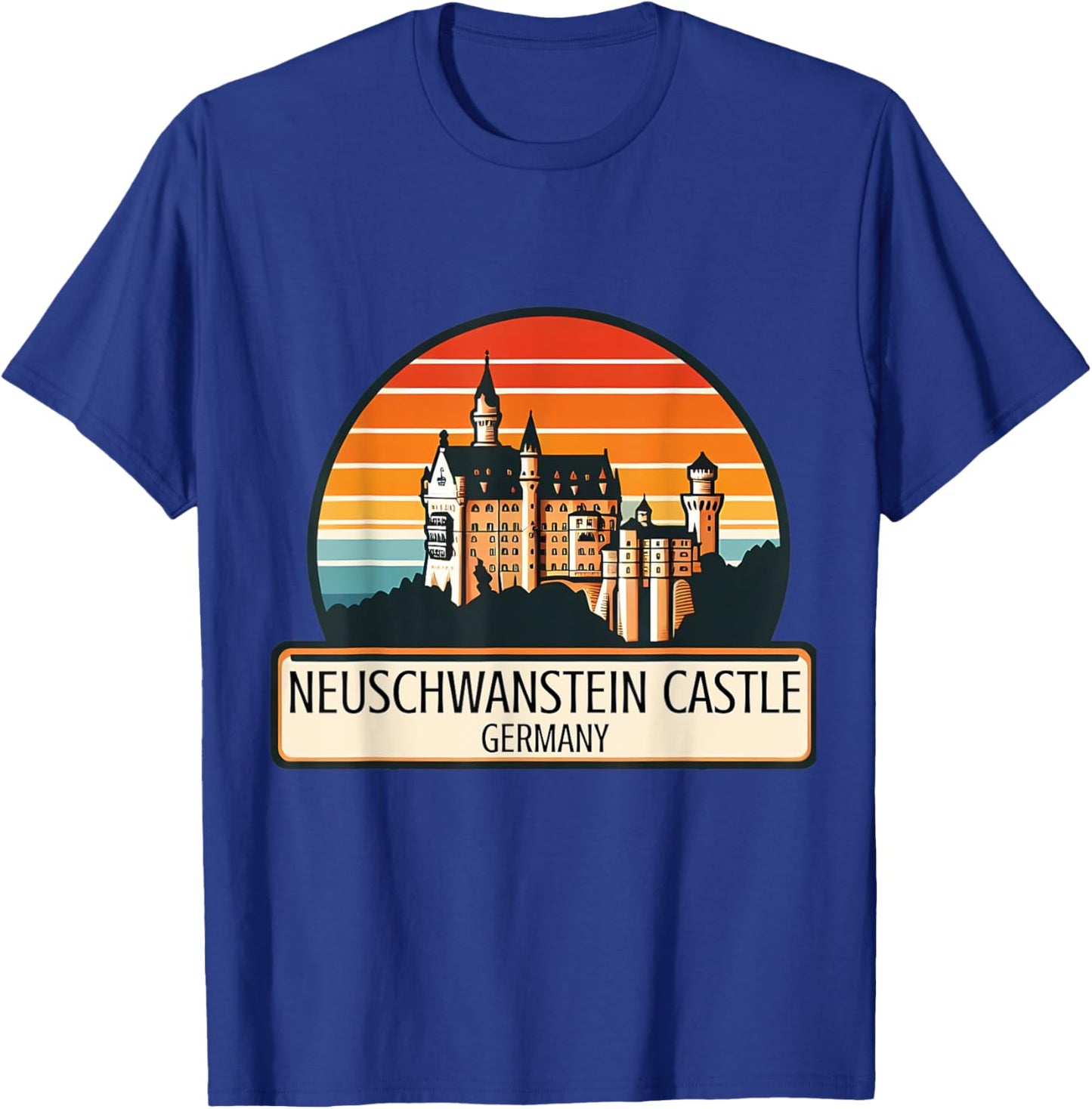 Neuschwanstein Castle Bavaria Germany Souvenir Memorabilia T-Shirt - T-Shirt | Royal