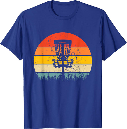 Disc Golf Vintage Retro Frisbee T-Shirt - T-Shirt | Royal
