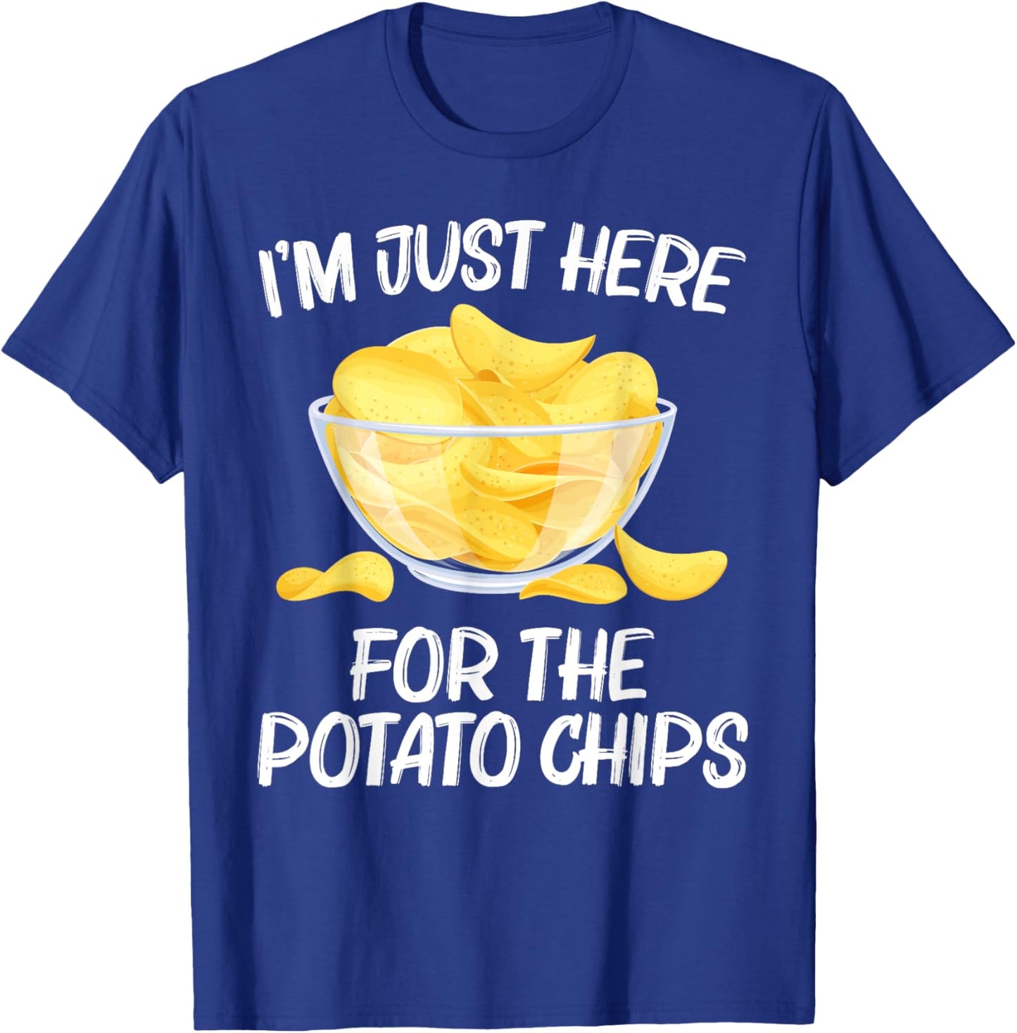 Cool Potato Chips Art Women Kids Potato Chips Lover T-Shirt - T-Shirt | Royal