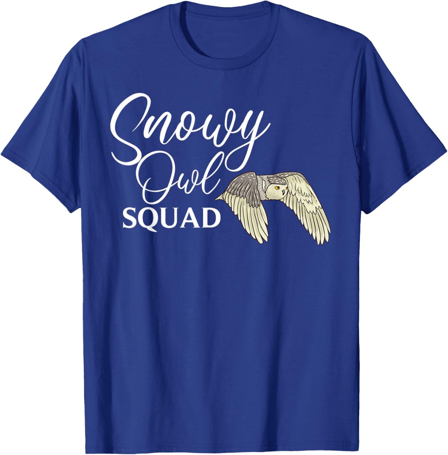 Snowy Owl Funny Birds Cute Animals T-Shirt - T-Shirt | Royal
