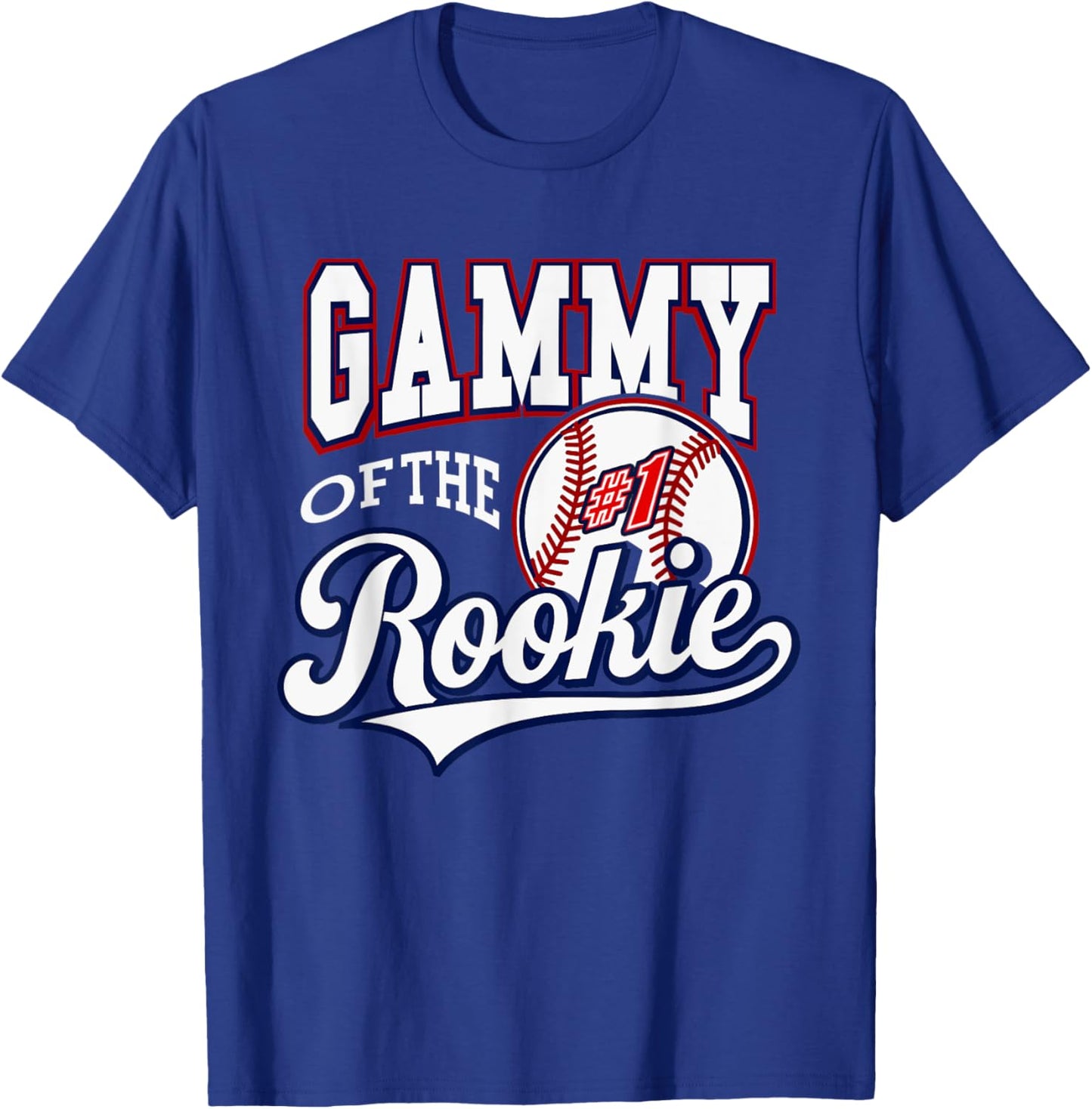 Retro Grandma Gammy Of The Number 1 Rookie Baseball T-Shirt - T-Shirt | Royal