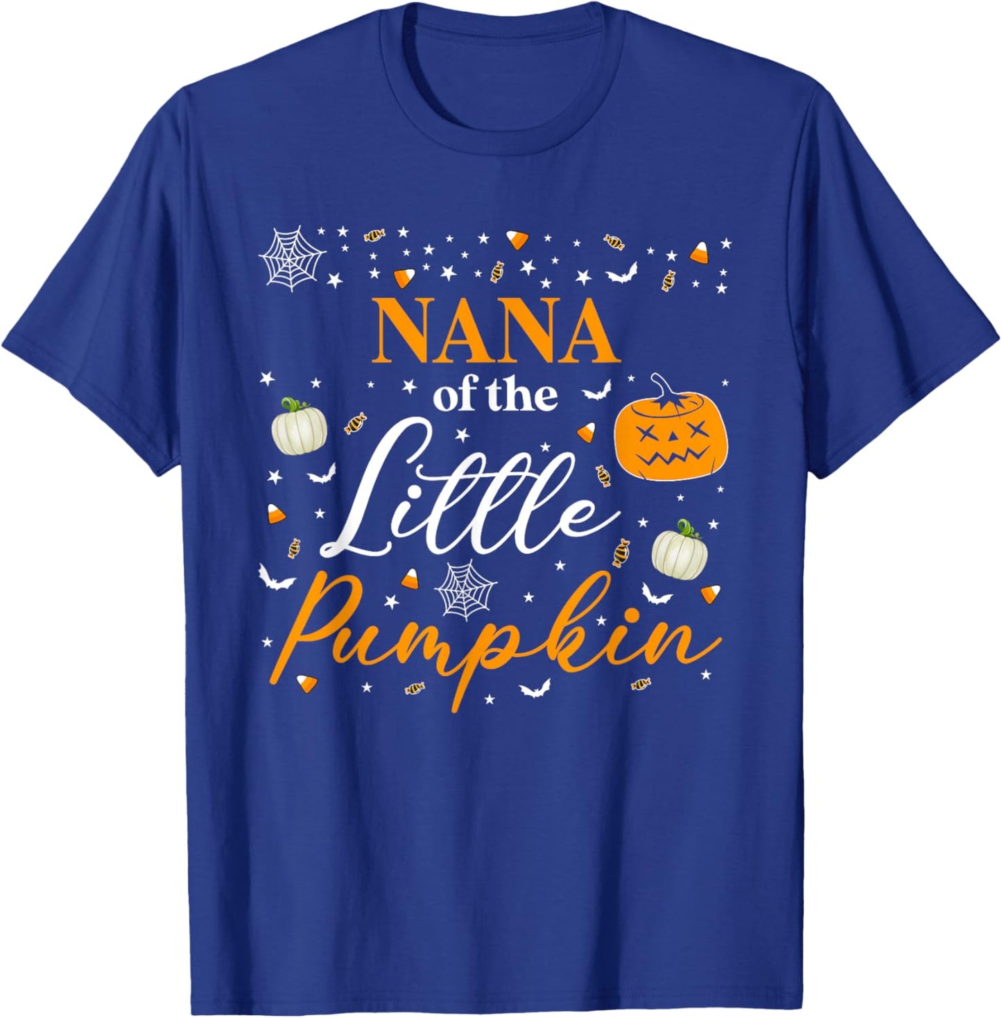 Nana Of The Little Pumpkin Family Matching Halloween T-Shirt - T-Shirt | Royal