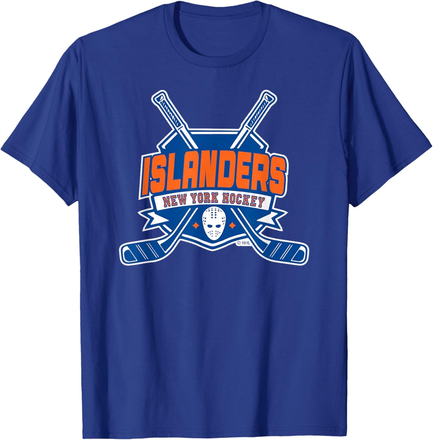 New York Islanders Hockey Sticks Black Officially Licensed T-Shirt - T-Shirt | Royal