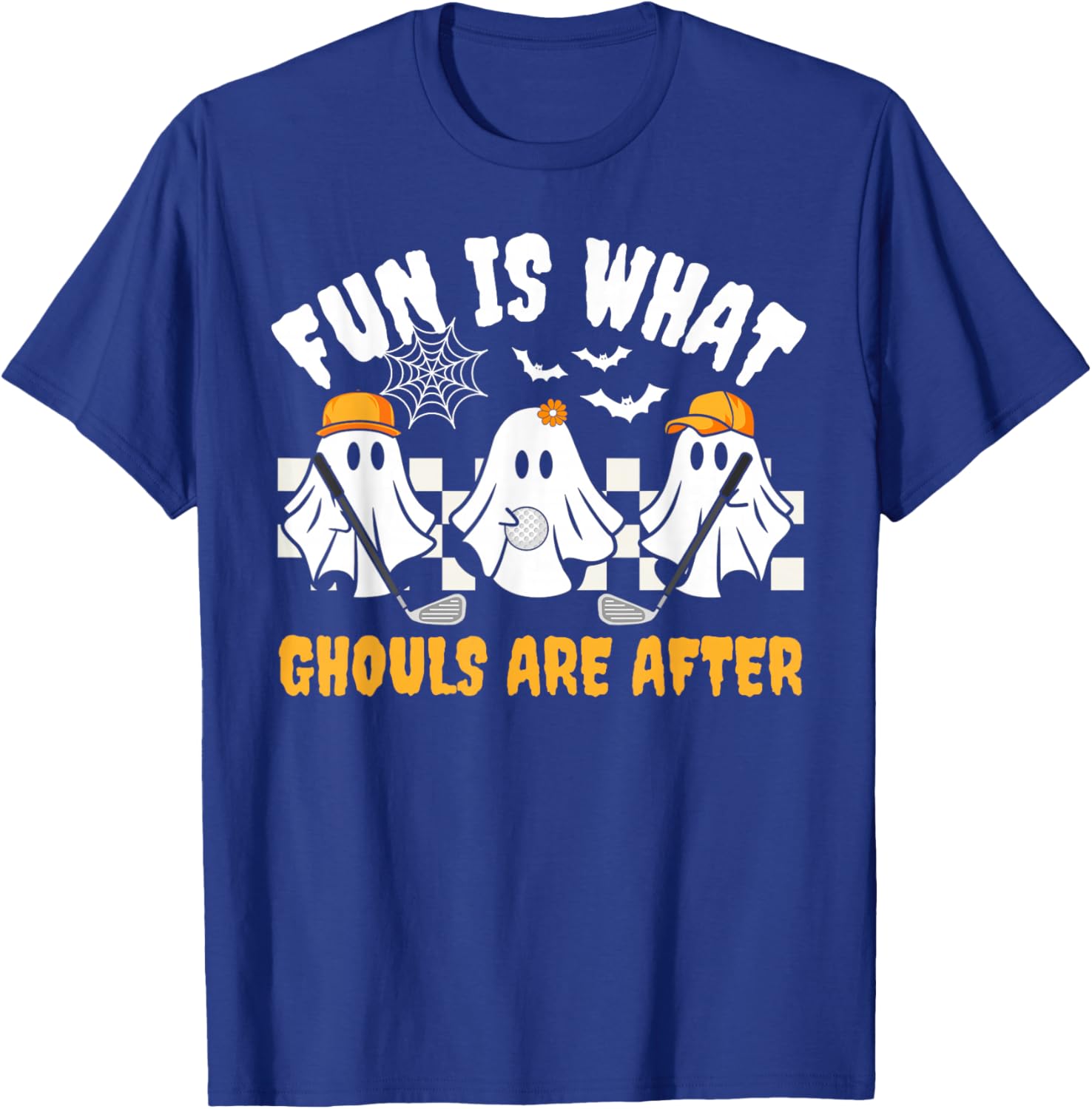 Ghost Golf Ball Player Funny Halloween Costume Women T-Shirt - T-Shirt | Royal