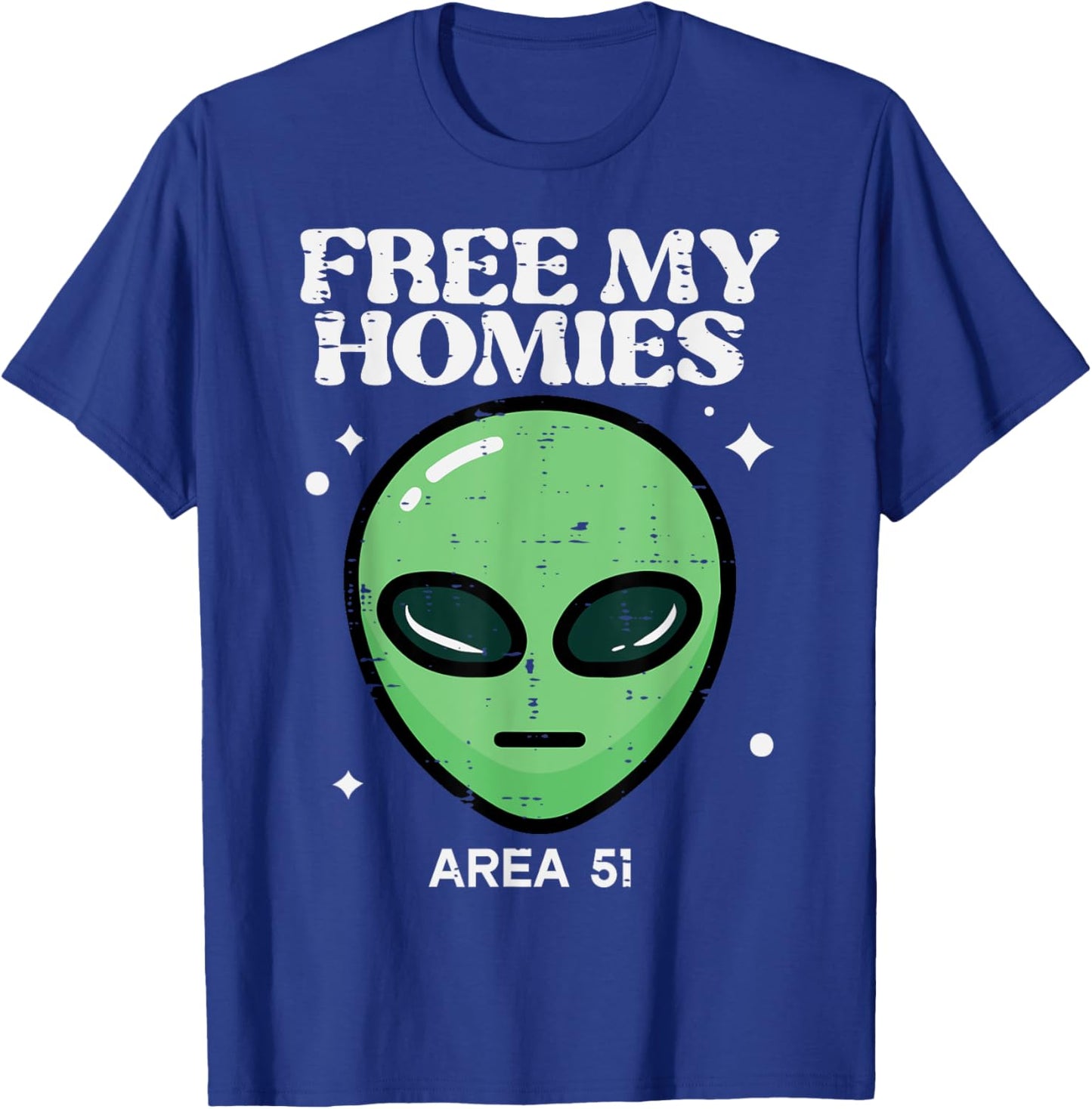 Alien Free My Homies Area 51 Funny UFO Boys Kids Men Women T-Shirt - T-Shirt | Royal