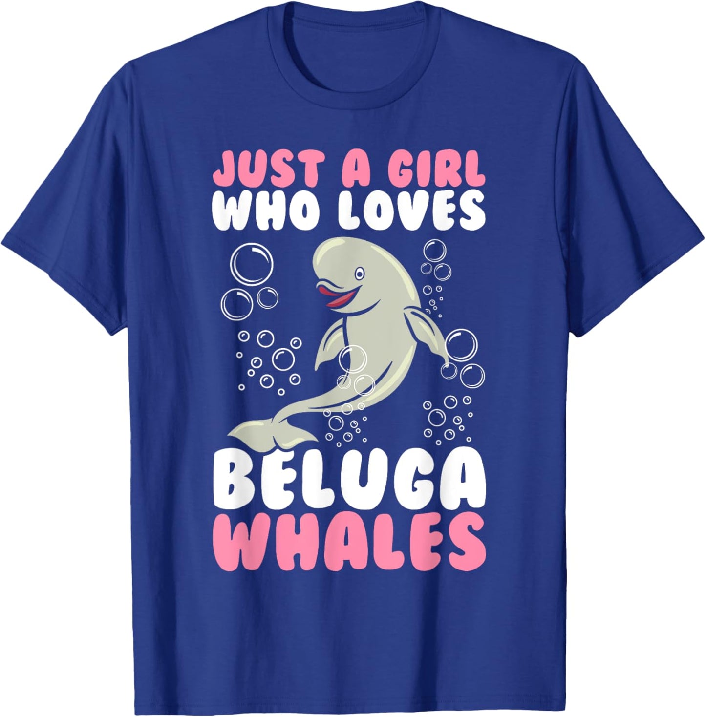 Beluga Whale Art Girls Kids Beluga Whale Lover T-Shirt - T-Shirt | Royal