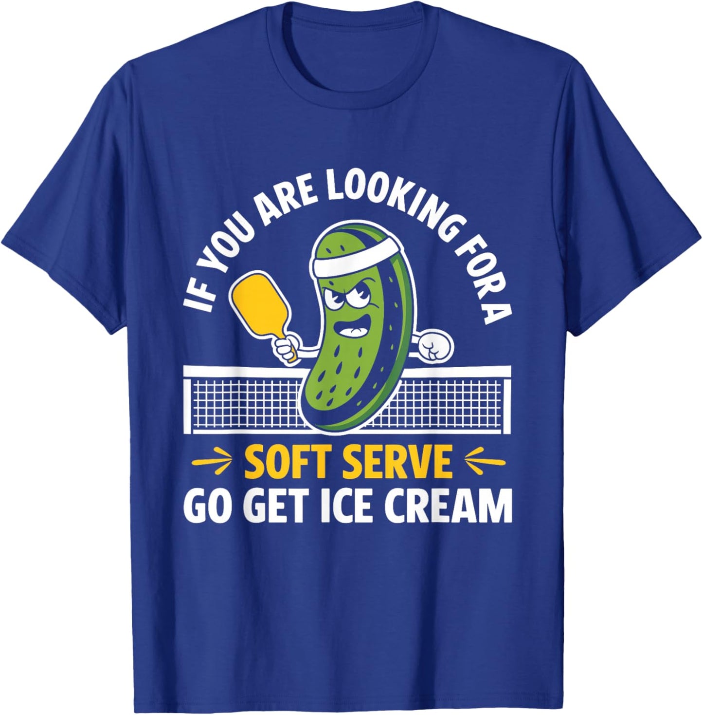 Funny Pickleball Player Paddleball Lover Men Women Kids Boys T-Shirt - T-Shirt | Royal