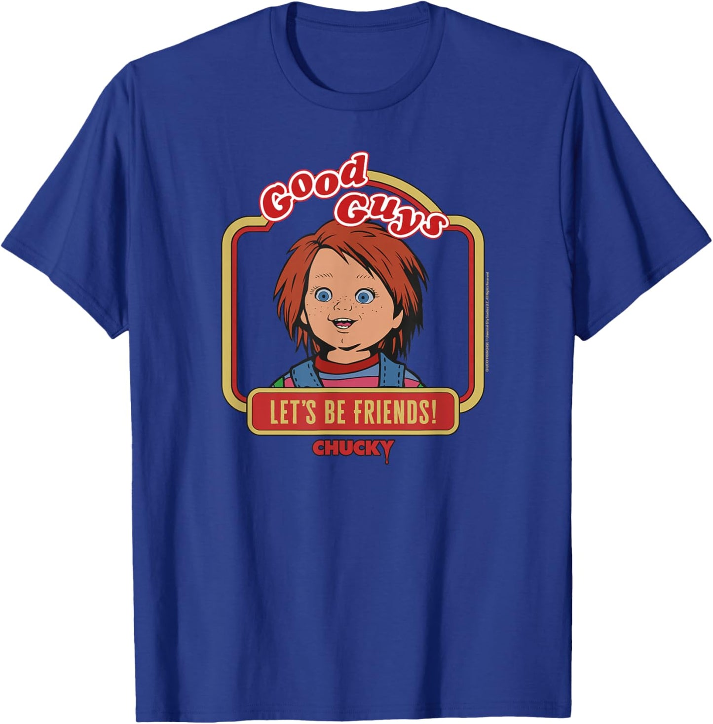 Chucky Let's Be Friends! T-Shirt - T-Shirt | Royal