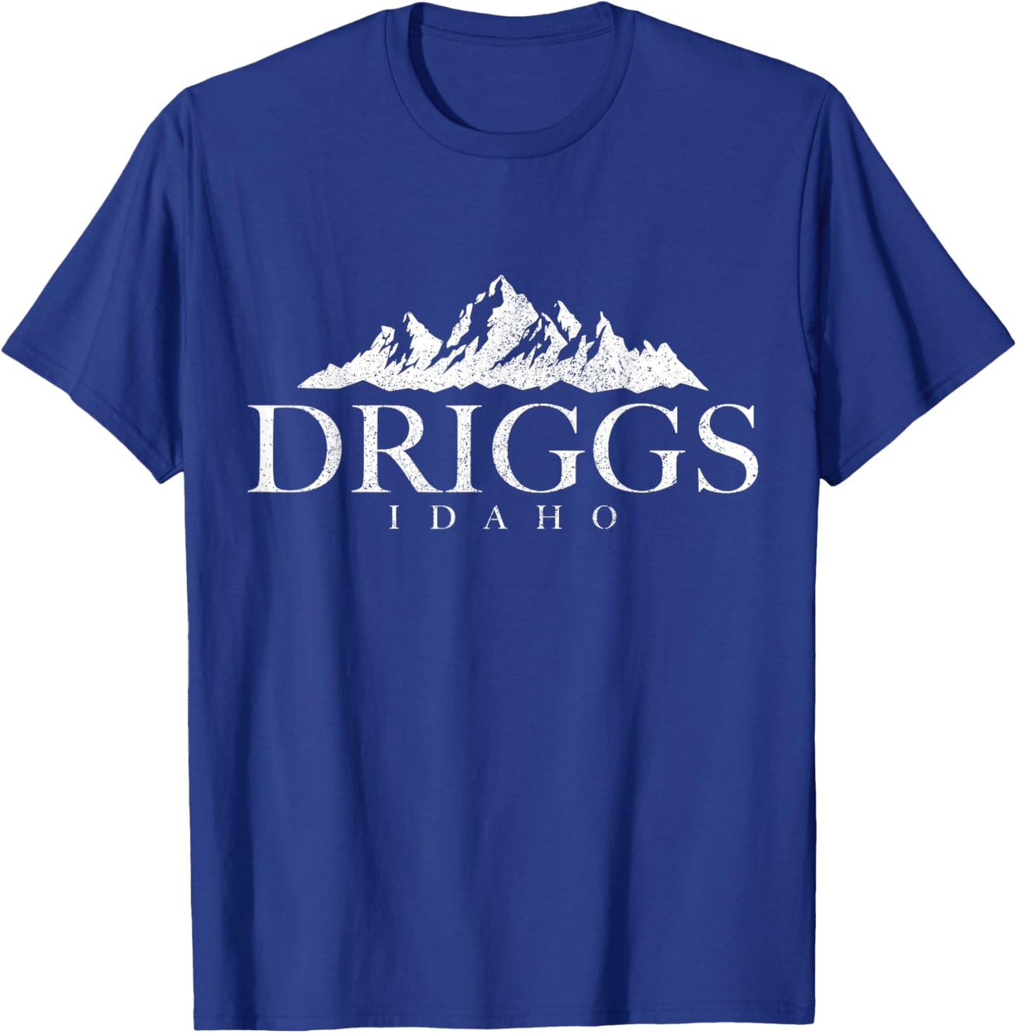 Driggs Idaho Mountains Pride Vintage T-Shirt - T-Shirt | Royal