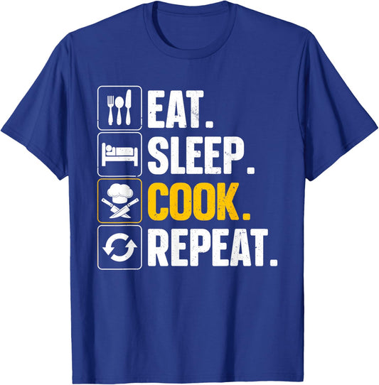Funny Chef Design Women Cooking Culinary Cook Chef T-Shirt - T-Shirt | Royal