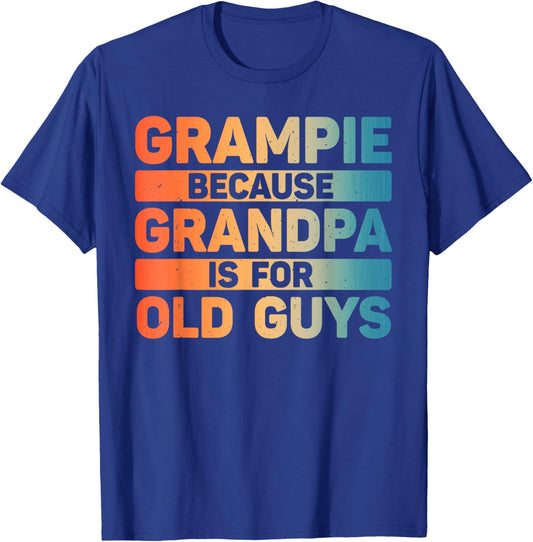 Grampie Art For Grandpa From Grandkids Father's Day Grampie T-Shirt - T-Shirt | Royal