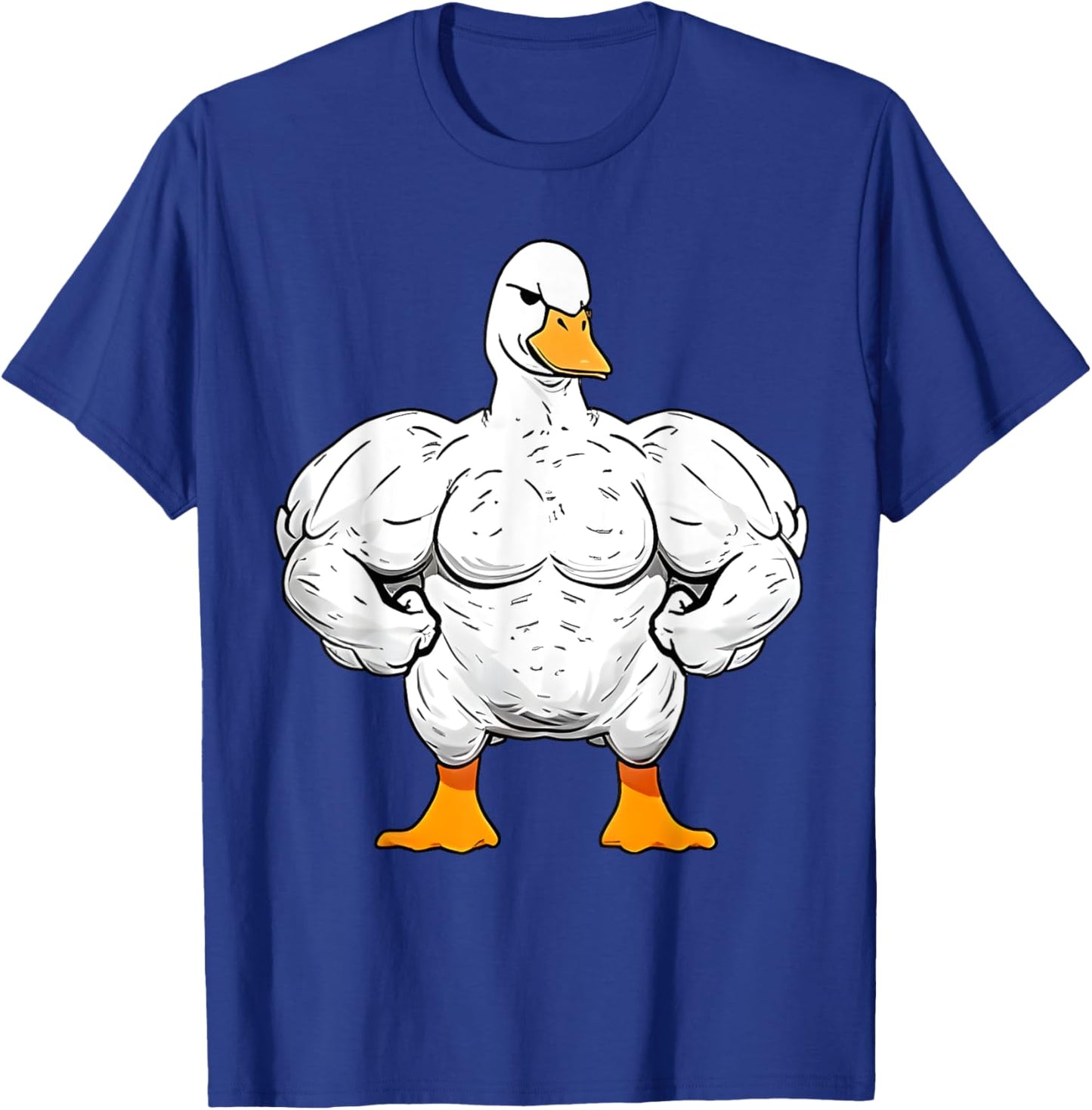 Strong Duck Gym Outfits Gym Lover Quackin Duck Weightlifting T-Shirt - T-Shirt | Royal