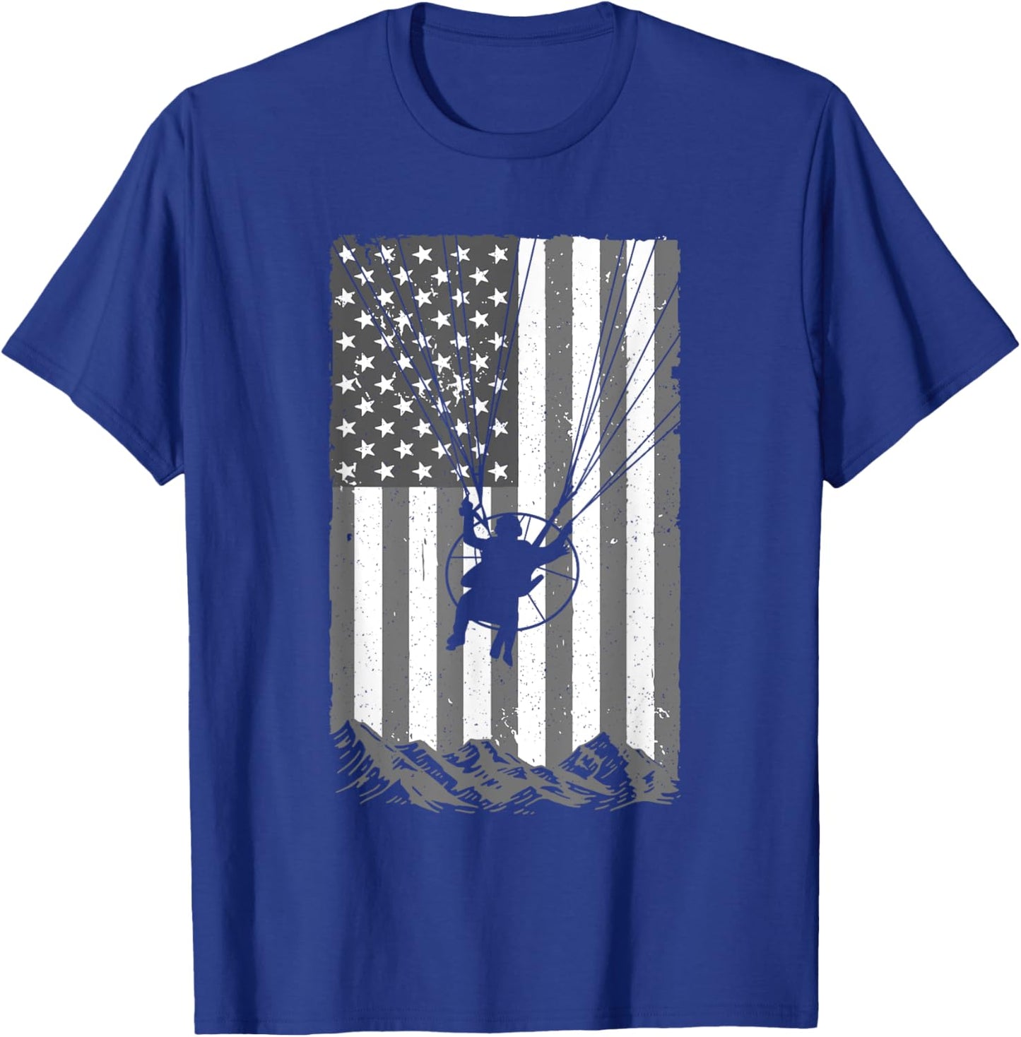 Cool Paramotor Art Women Paragliding Lover Paramotor T-Shirt - T-Shirt | Royal