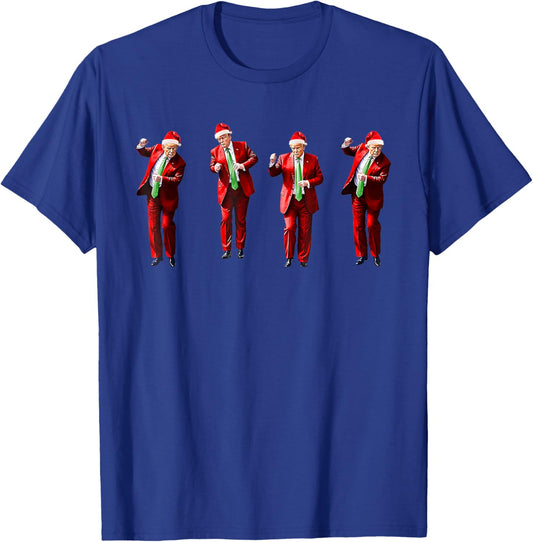 Trump Dance Santa Claus Christmas Xmas Pajamas Funny T-Shirt - T-Shirt | Royal