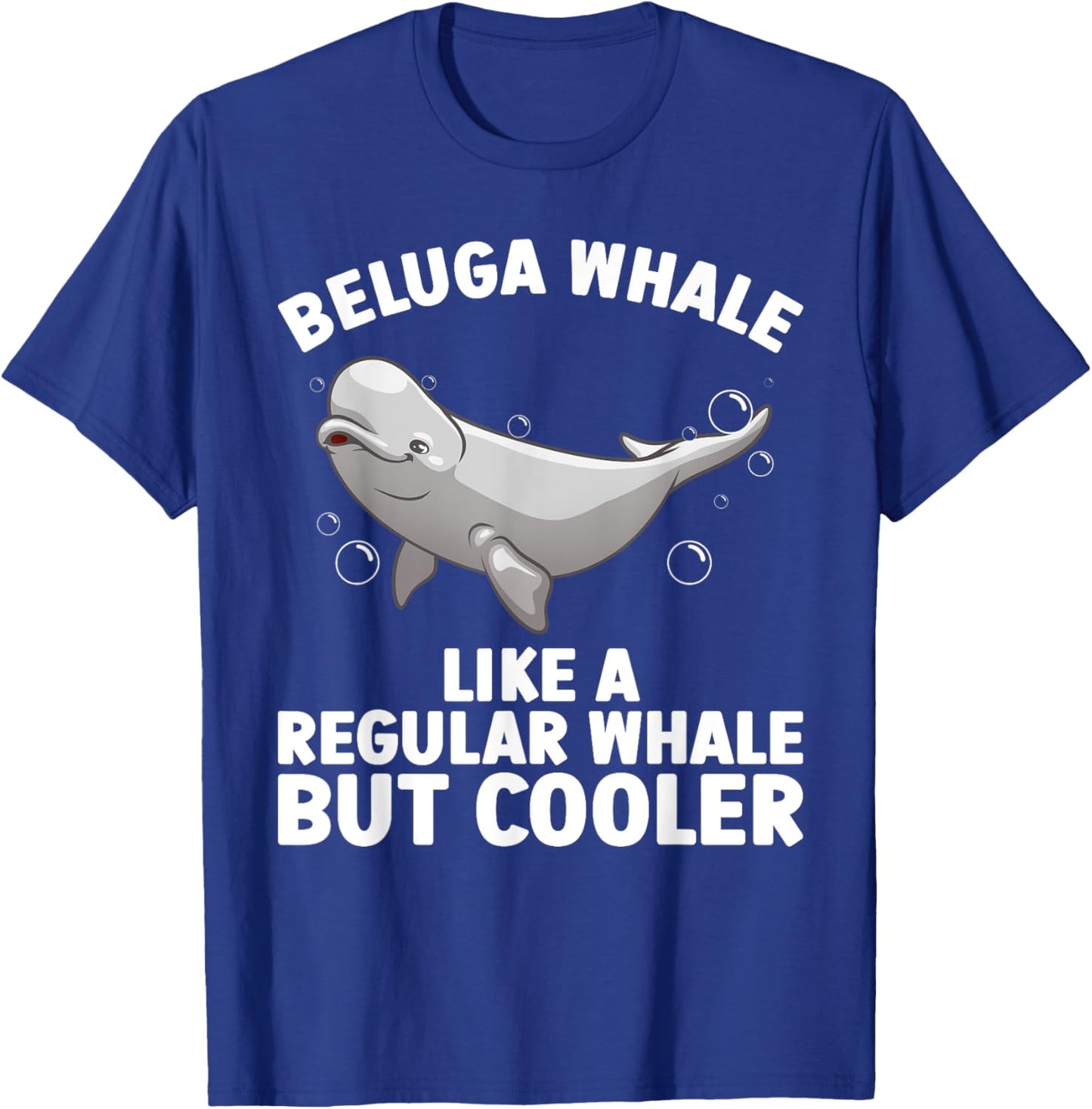 Funny Beluga Whale Art Women Kid Toddler Whale Lover T-Shirt - T-Shirt | Royal