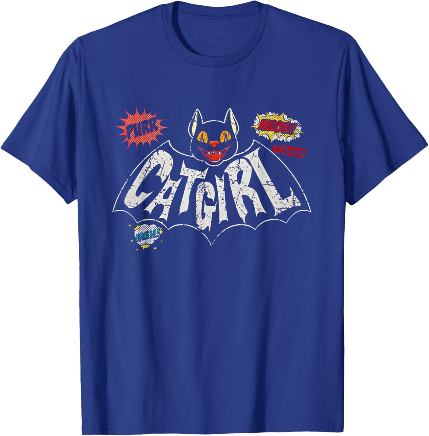 Funny Trending Shirt Catgirl Vintage Rockabilly - -Adults, Black, Small, Short Sleeve, , Polyester, , Novelty T-Shirt - T-Shirt | Royal