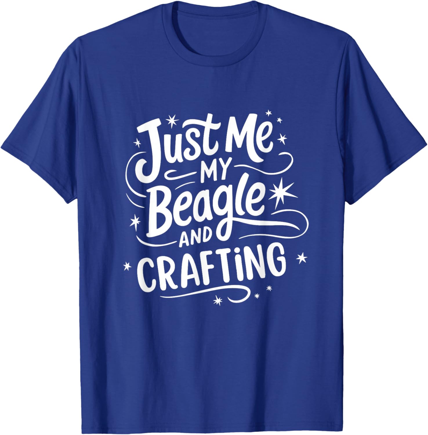 Beagle Mom Owner Loves Crafting Dog Lover T-Shirt - T-Shirt | Royal
