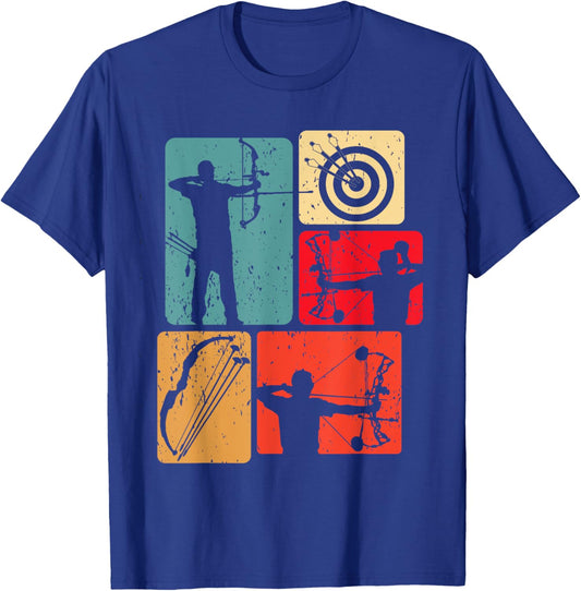Funny Archery Cool Bow Arrow Target Game Enthusiast Outfit T-Shirt - T-Shirt | Royal
