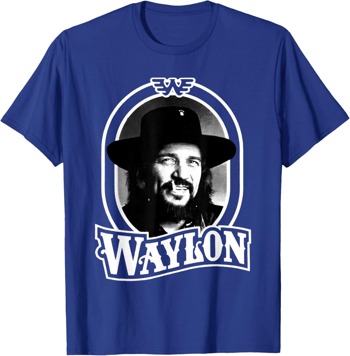 Waylon Jennings - Official Merchandise - Waylon 79 T-Shirt - T-Shirt | Royal