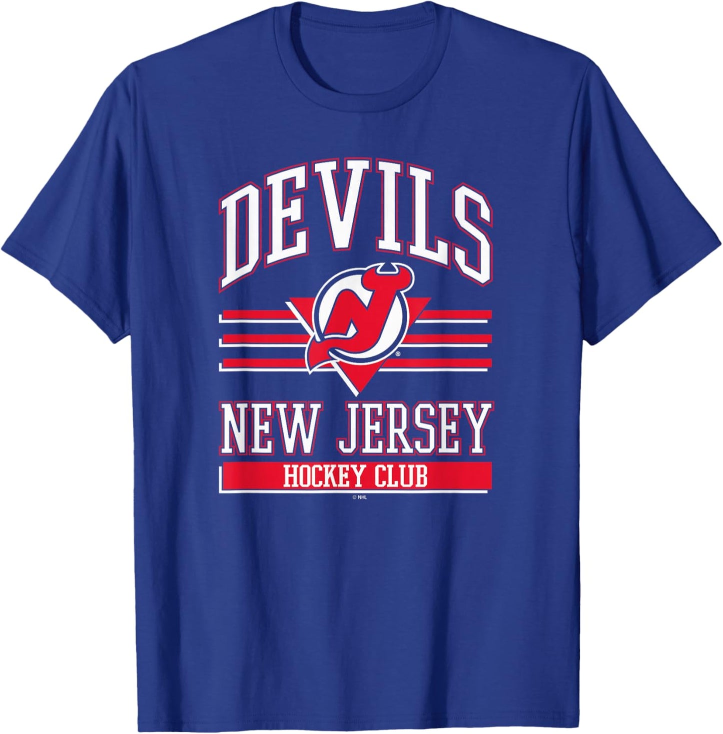 New Jersey Devils Hockey Club Black Officially Licensed T-Shirt - T-Shirt | Royal