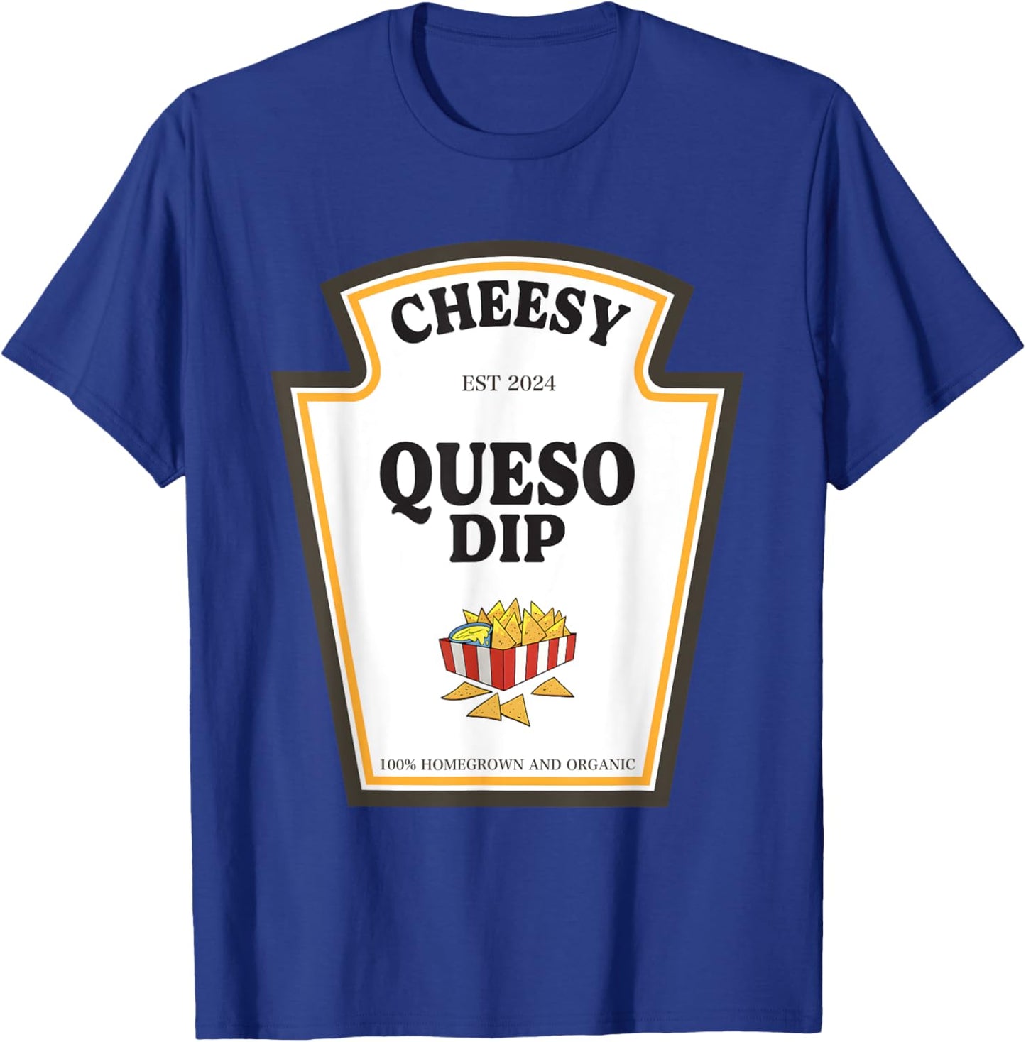 Delicious Cheesy Queso Dip Condiment Costume Party Matching T-Shirt - T-Shirt | Royal