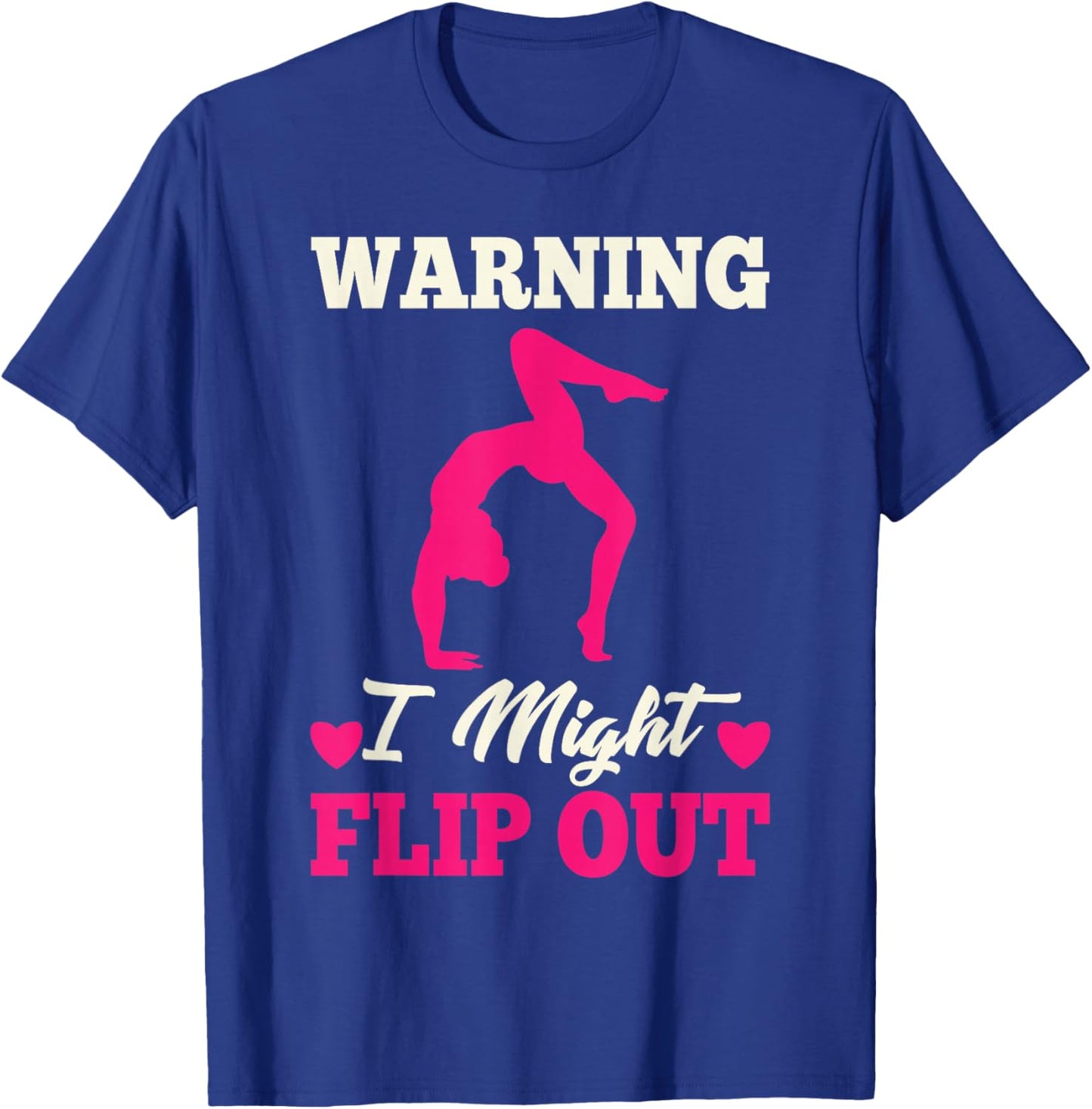 Funny Gymnastics Gift Gymnast Accessories & Stuff Cute Gymnastics Art For Girls Kids Women Tumbling Gymnast T-Shirt - T-Shirt | Royal