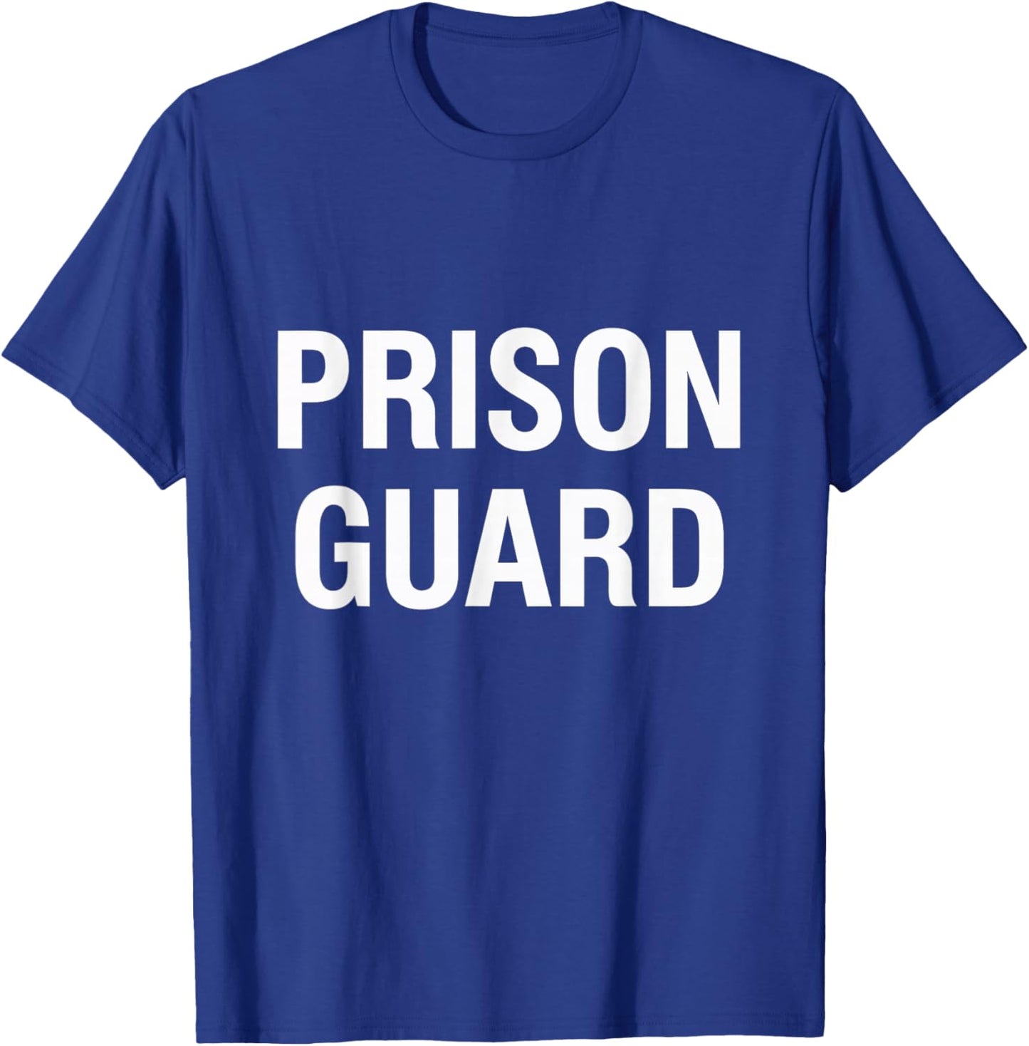 Prison Guard Officer Costume Halloween T-Shirt - T-Shirt | Royal