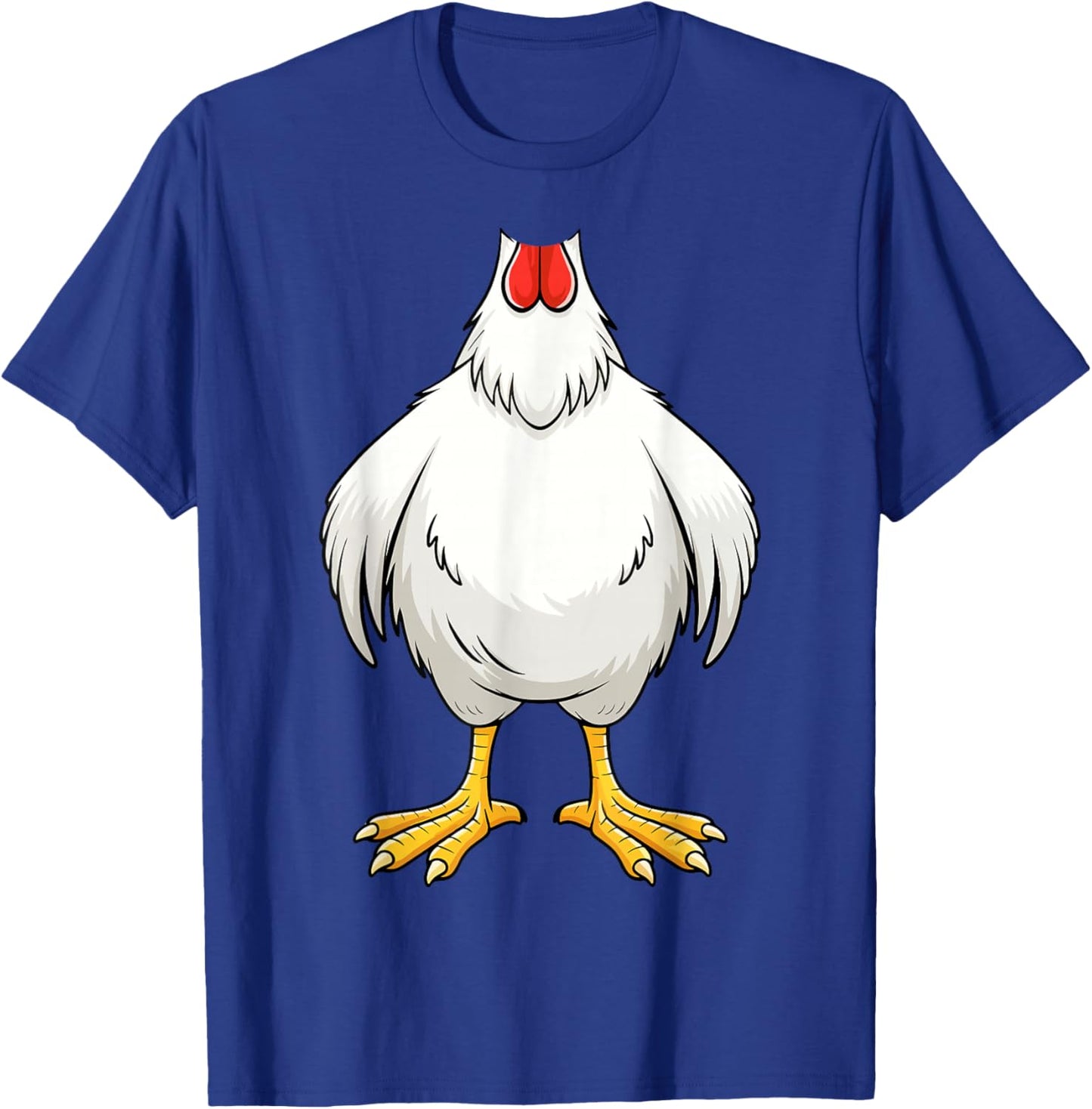 Chicken Shirt Adult Kids Men Women Chicken Hen Body Costume T-Shirt - T-Shirt | Royal