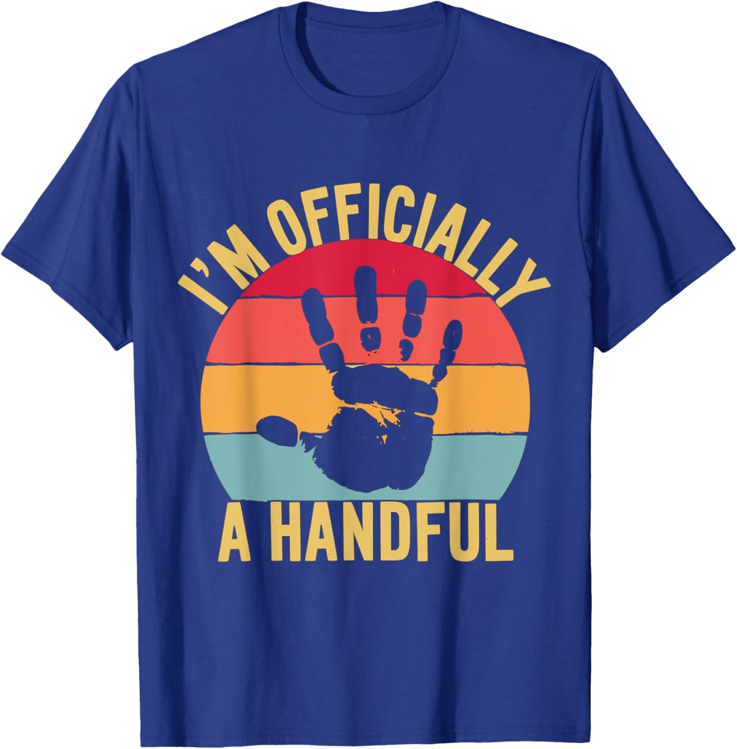 I'm Officially a Handful Kids 5th Birthday T-Shirt - T-Shirt | Royal