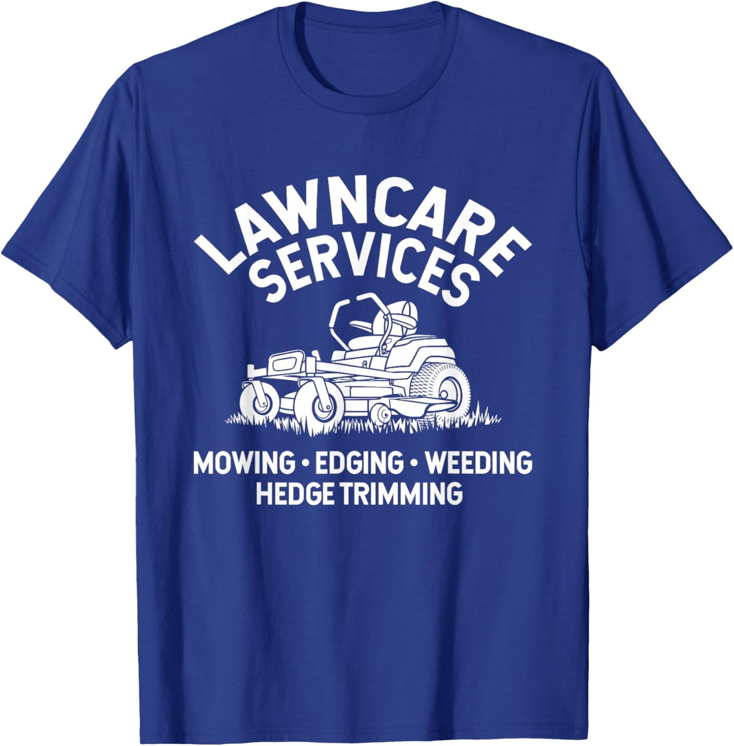 Lawn Care Services Zero Turn Mower T-Shirt - T-Shirt | Royal