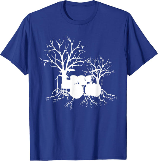 Cool Drummer Design Women Drumming Drum Set Drummer T-Shirt - T-Shirt | Royal