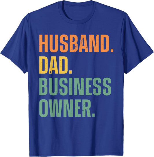 Best Business Owner Art For Husband Dad Small Business Owner T-Shirt - T-Shirt | Royal