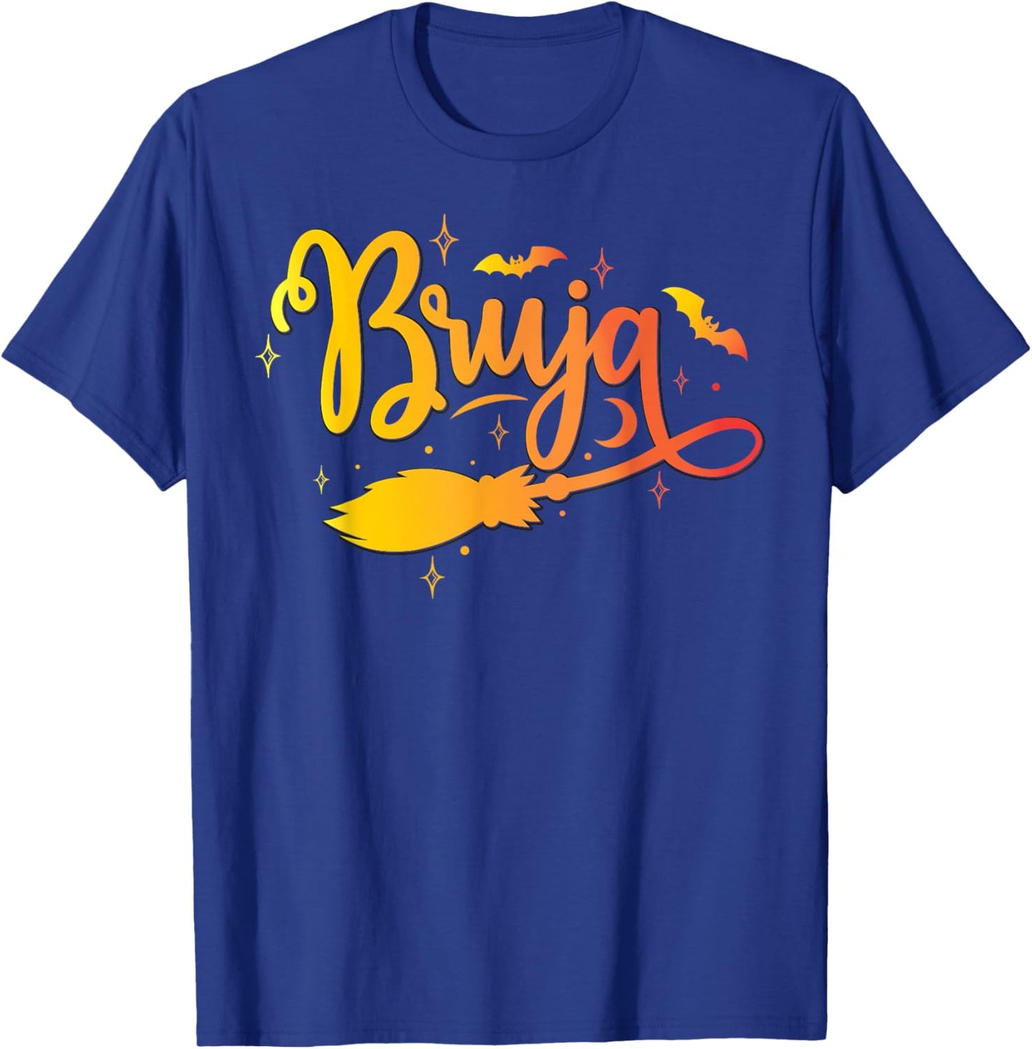 Bruja Halloween Witch Bat Costume Witches Women Brujas T-Shirt - T-Shirt | Royal
