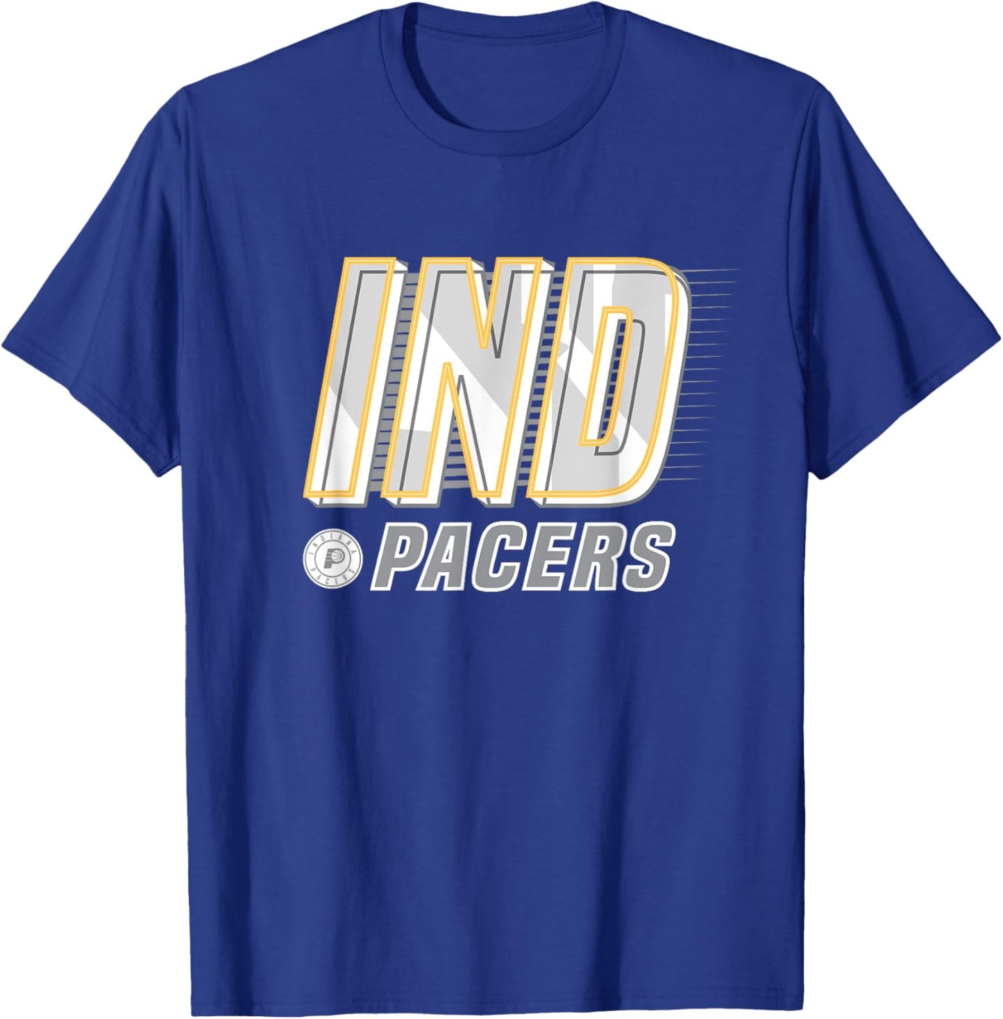 NBA Indiana Pacers Type Stack Logo T-Shirt - T-Shirt | Royal
