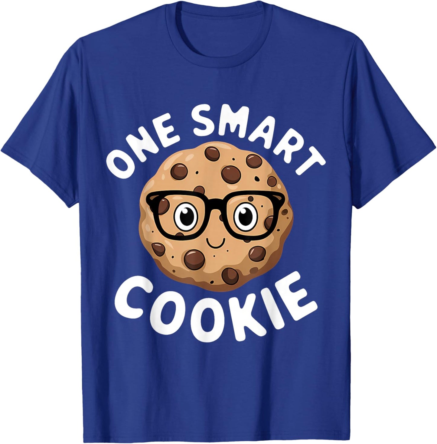 One Smart Cookie Funny Chocolate Chip Cookie T-Shirt - T-Shirt | Royal
