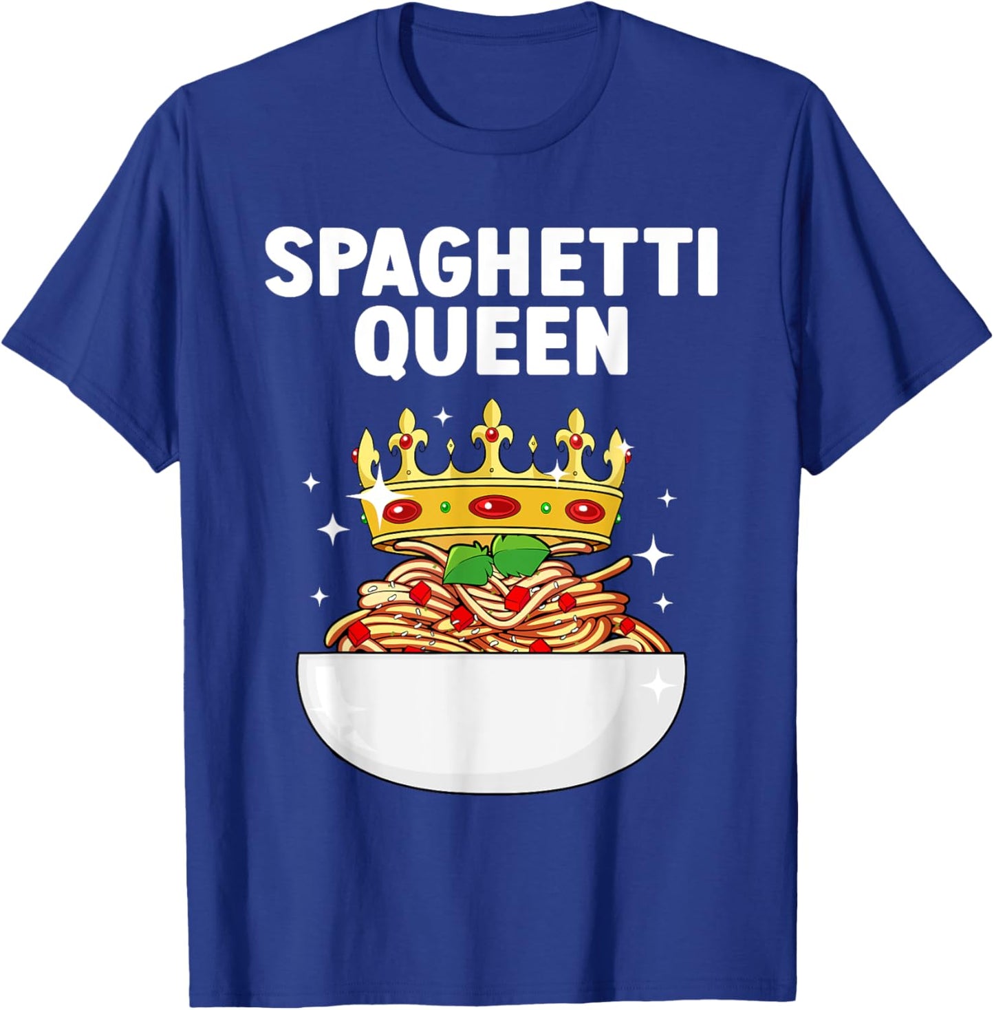 Cool Spaghetti Art Girls Italian Food Pasta Lover T-Shirt - T-Shirt | Royal