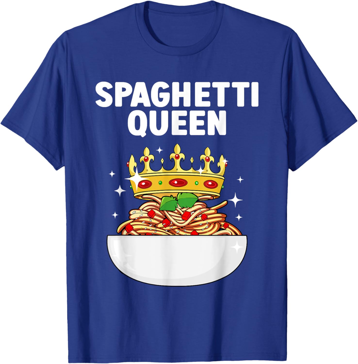 Cool Spaghetti Art Girls Italian Food Pasta Lover T-Shirt - T-Shirt | Royal