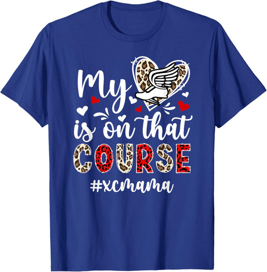 Proud XC Mama Cross Country Mom Of A Cross Country Runner T-Shirt - T-Shirt | Royal
