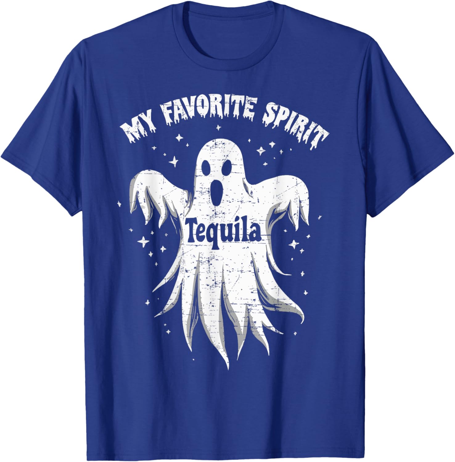 My Favorite Spirit Tequila Drinking Ghost Halloween Costume T-Shirt - T-Shirt | Royal