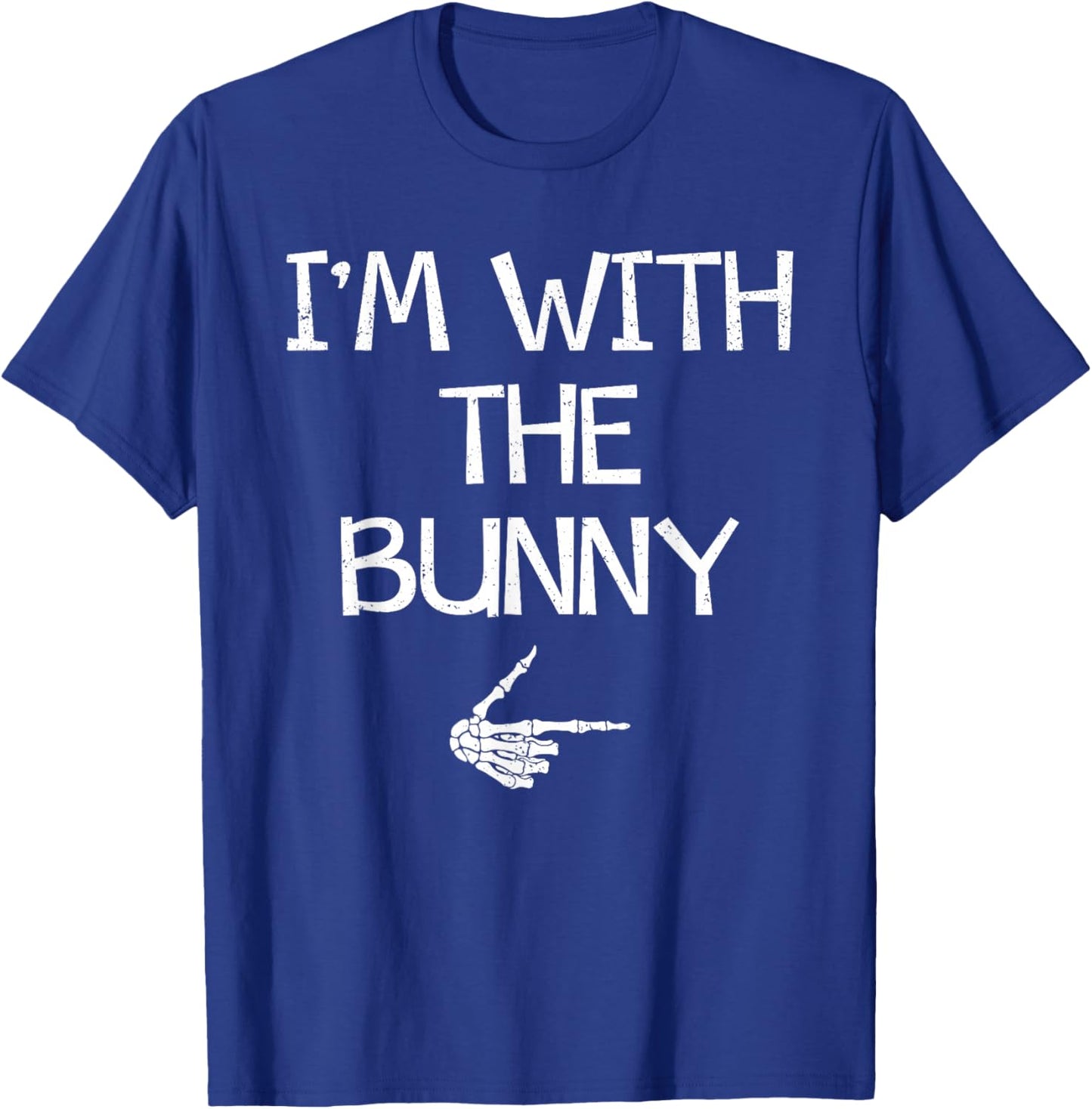 I'm With The Bunny Funny Halloween Costume Couples Matching T-Shirt - T-Shirt | Royal